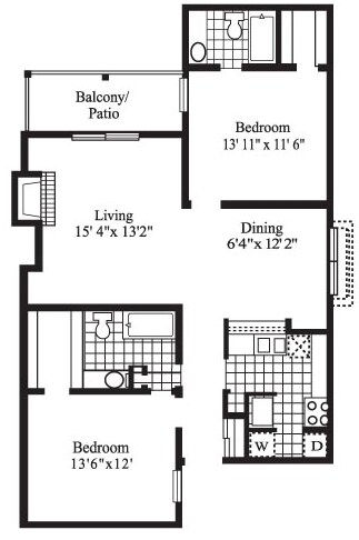 Unit 1.0225 1.0224 floor plan